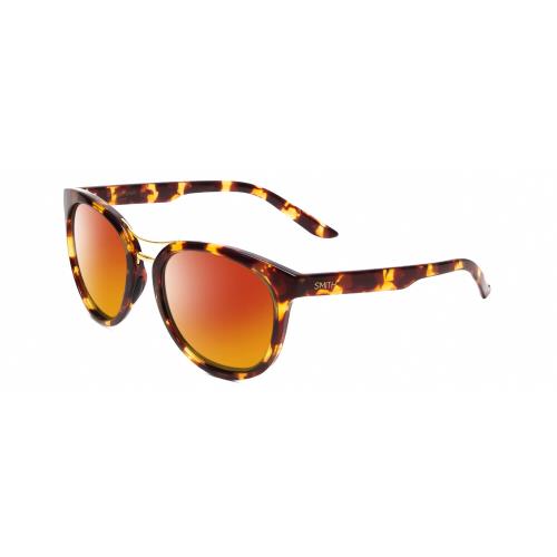 Smith Optics Bridgetown-MY3 Women Polarized Sunglasses Tortoise Havana Gold 54mm Red Mirror Polar