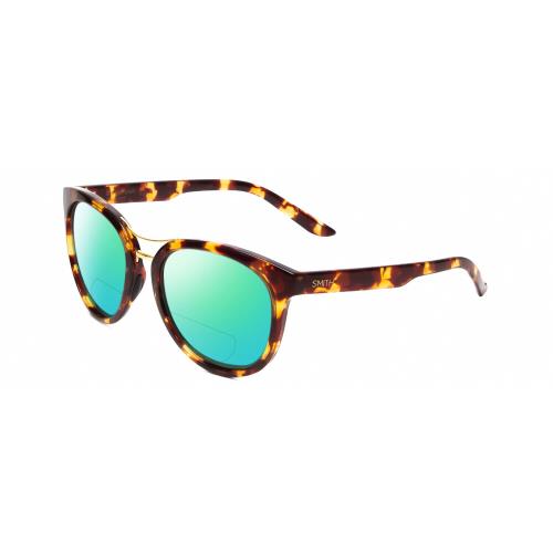 Smith Optics Bridgetown Women Polarize Bifocal Sunglass Tortoise Brown Gold 54mm Green Mirror