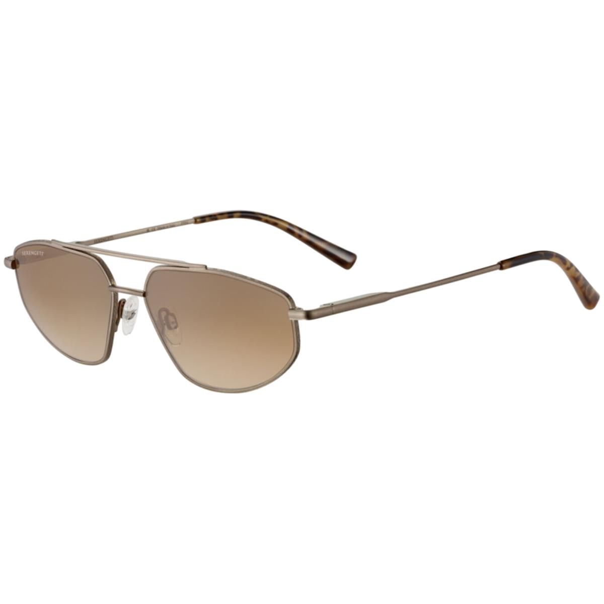 Serengeti Marlon Photochromic Men`s Brushed Bronze Geometric Sunglasses Italy