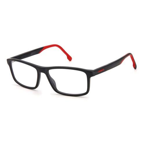 Carrera 8865 003 Matte Black Red Eyeglasses 57/16/145 with Carrera Case