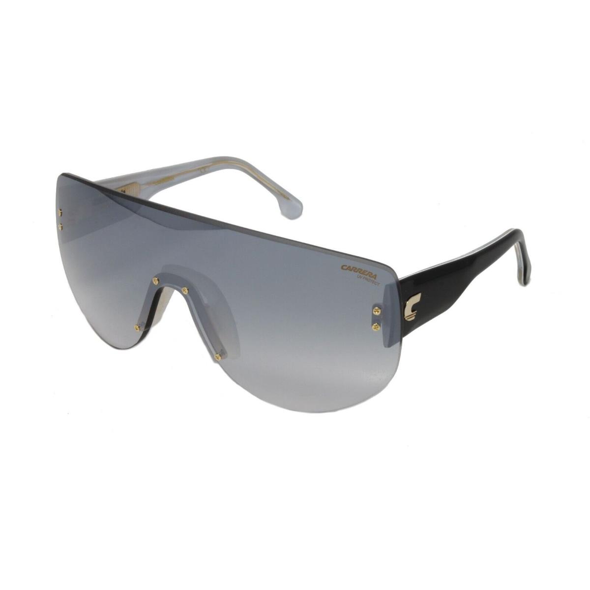 Carrera Sunglasses Unisex Flaglab12 79D Silver Black Shield 99mm