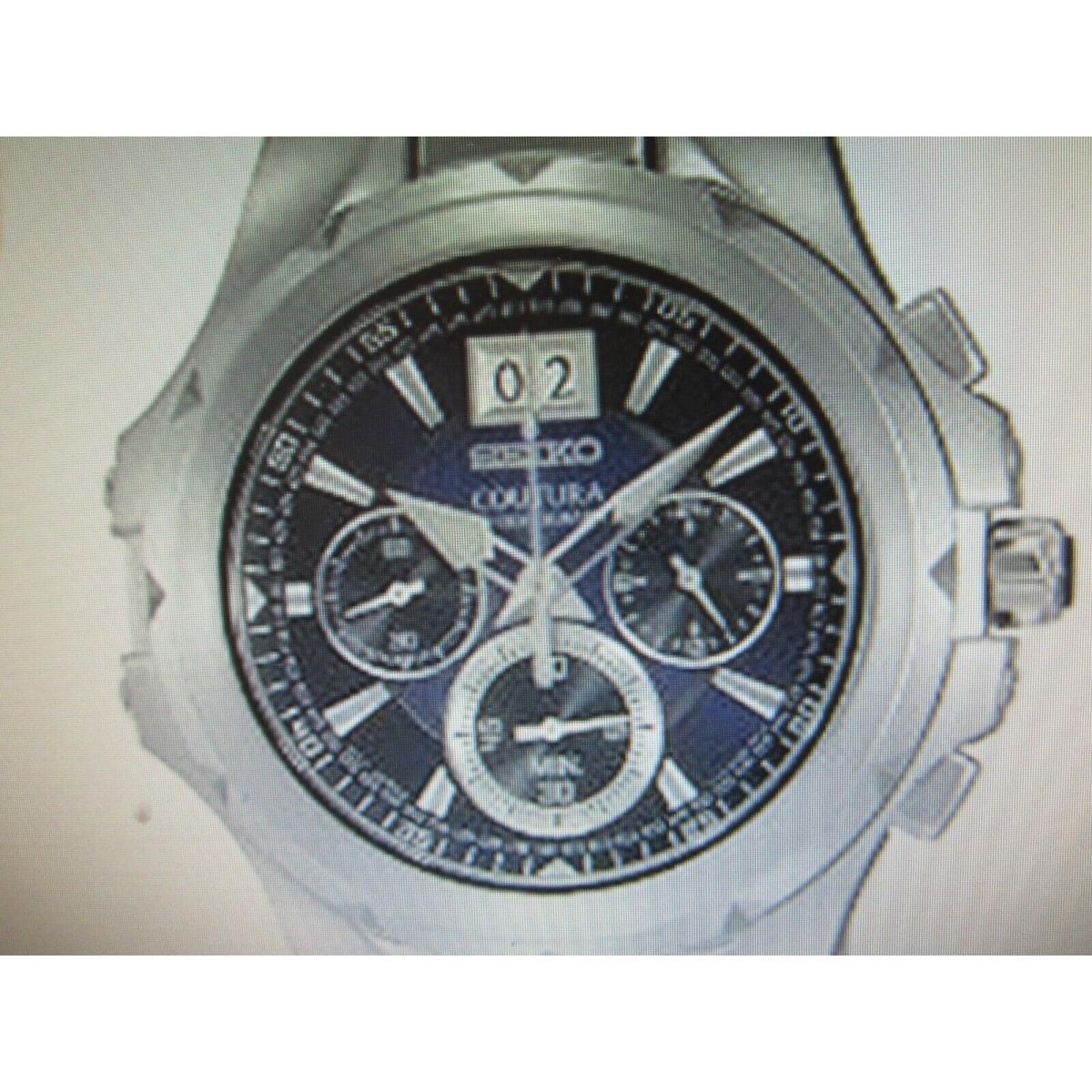 Seiko Men`s Watch Chrono All S/s Silver Japan Spc061