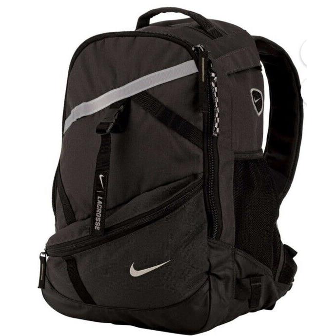 Nike Lacrosse Max Air Lazer Medium Backpack Bag Black/silver Rare