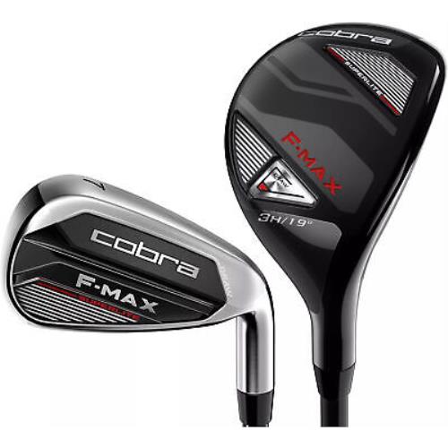 Cobra 2019 F Max 2 Combo Irons 4H 5H 6-Pw Graphite Regular