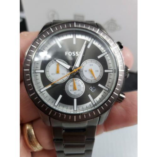 Fossil 30th Anniversary Men`s Gun Metal Watch Box 21