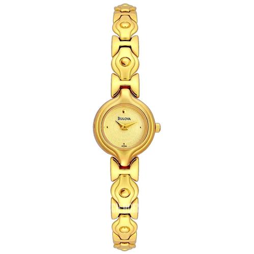 Bulova Women`s Quartz Gold Tone Watch 97T64