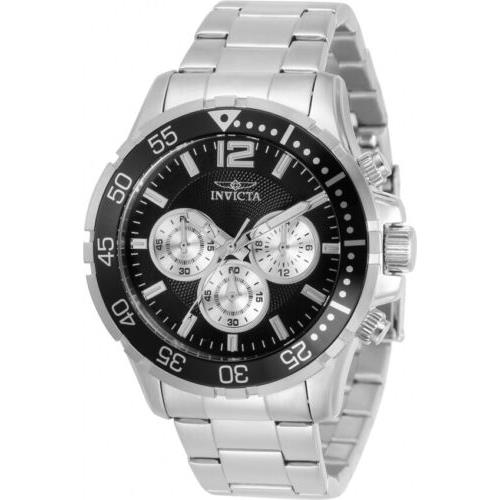 Invicta 23665 Men`s Specialty Quartz Stainless Steel Casual Black Dial Watch