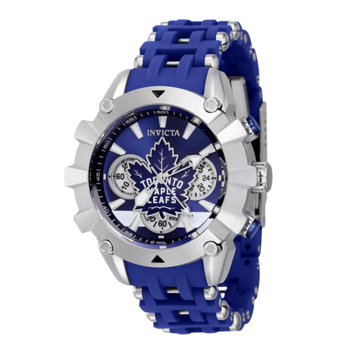 Invicta Nhl Toronto Maple Leafs Sea Spider 42mm Chronograph Limited Ed 43435