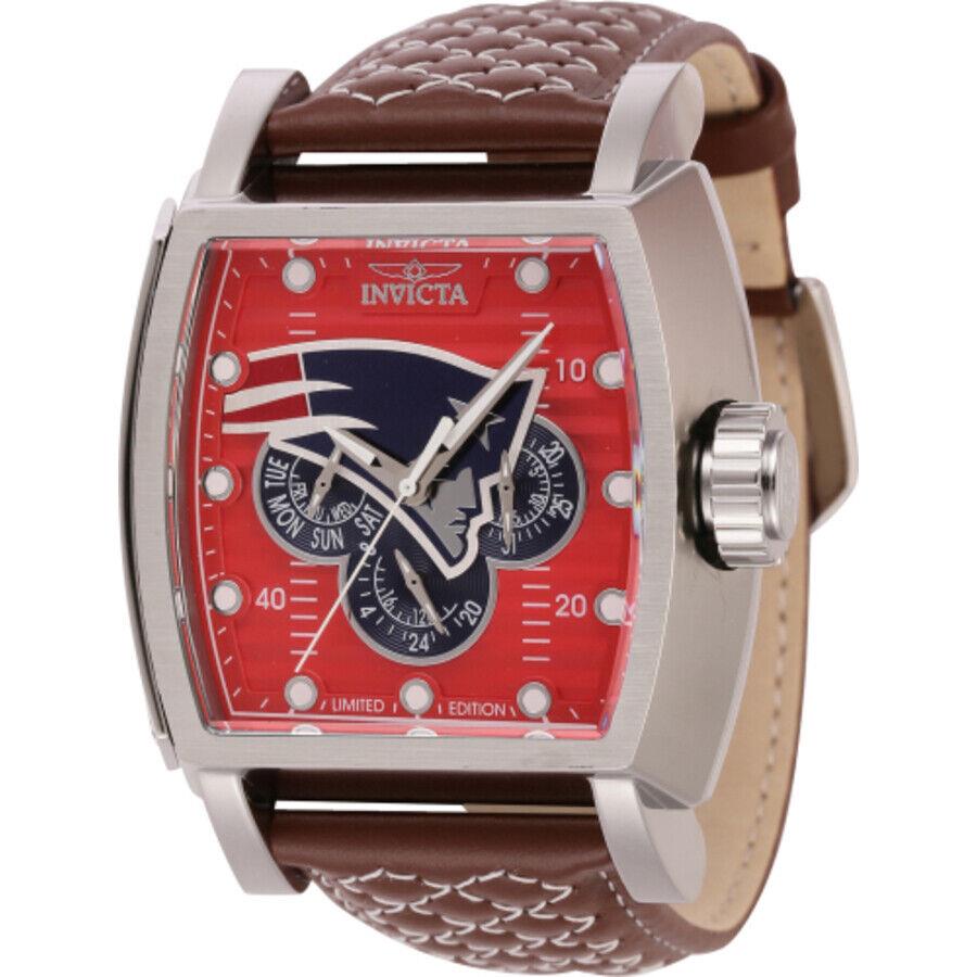 Invicta Nfl England Patriots Gmt Quartz Men`s Watch 45084