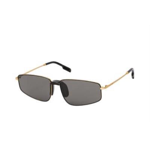 Kenzo KZ40015U 31A Gold Rectangle Gray 59-14-140 Non-polarized Men`s Sunglasses