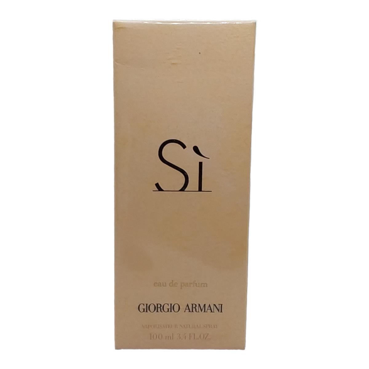 Giorgio Armani Si For Women Eau De Parfum 3.4 oz 100 ml Perfume