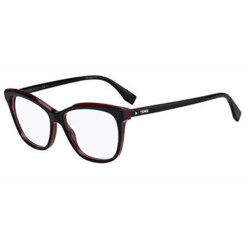 Fendi FF0251-80715-54 NO Case Black/red Eyeglasses