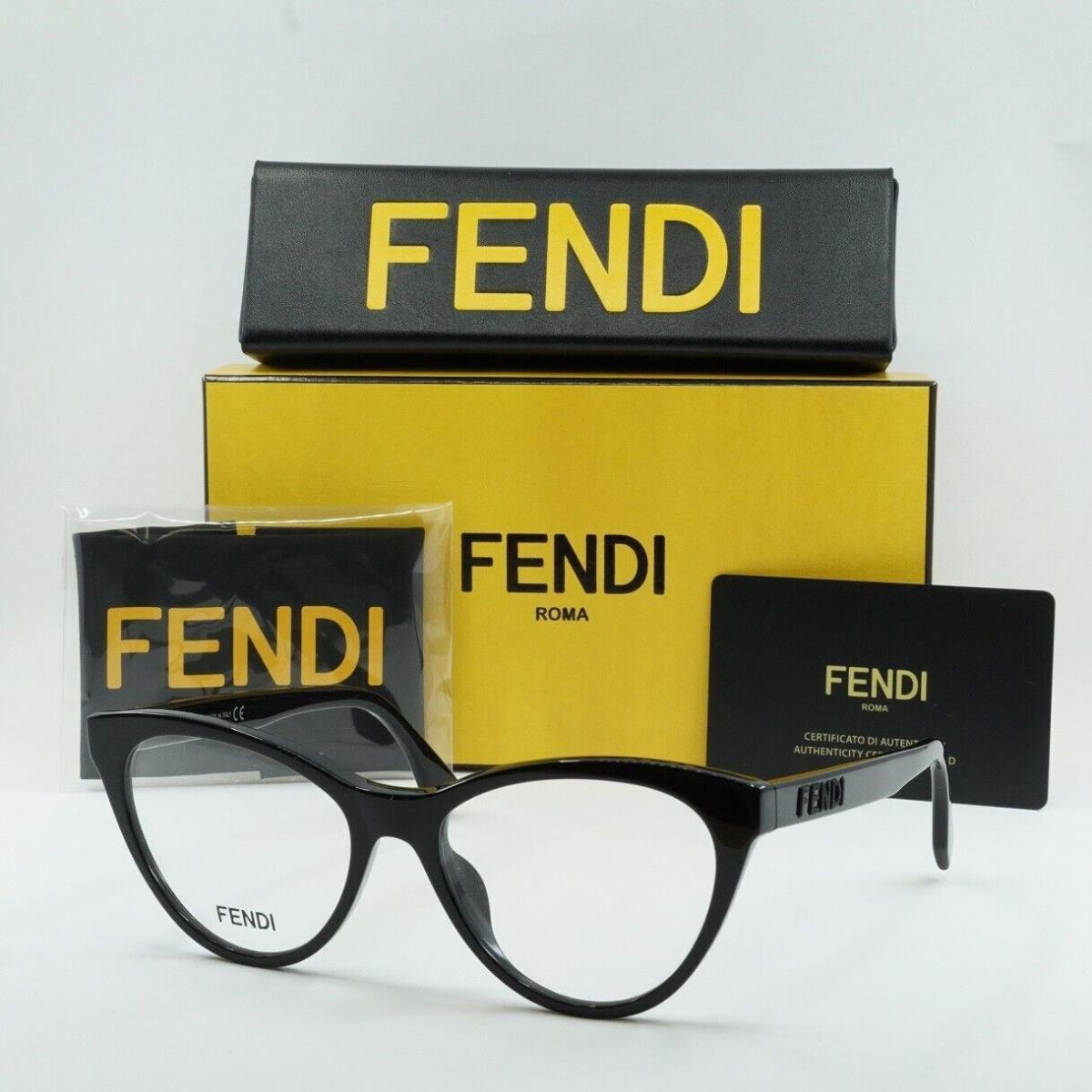 Fendi FE50017I 001 Black 53mm Eyeglasses