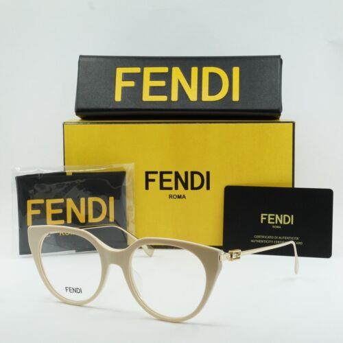 Fendi FE50010I 025 Ivory 53mm Eyeglasses