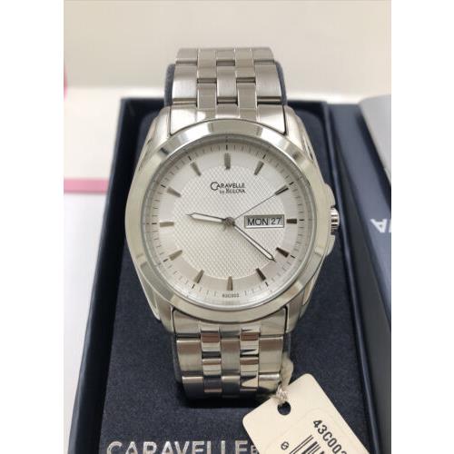 Caravelle by Bulova Men`s Wrist Watch 43C002 Day/date W/tag s