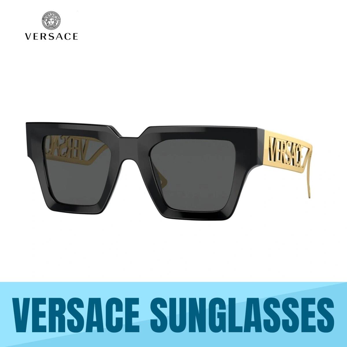 Versace VE4431 GB1/87 Black-dark Grey Lens Women`s Sunglasses 50MM