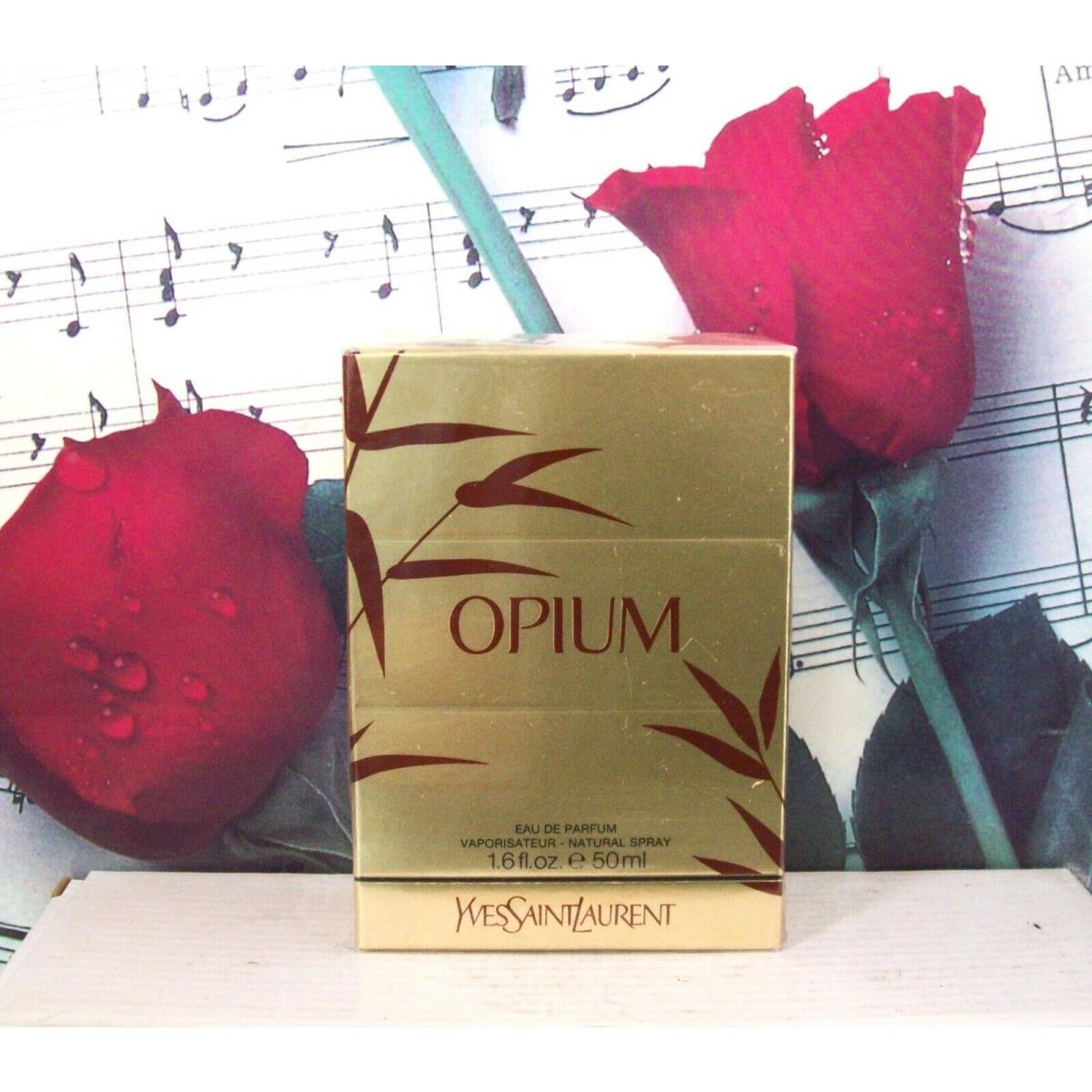 Opium By Yves Saint Laurent Edp Spray 1.6 Fl. Oz. Gold Box