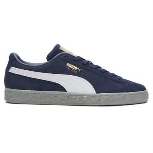 Puma Suede Classic Pastime Lace Up Mens Blue Sneakers Casual Shoes 38706003