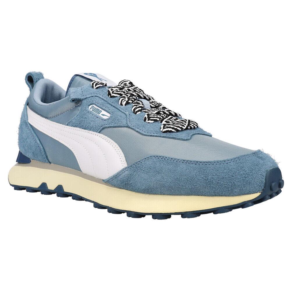 Puma Ami X Rider Fv Lace Up Mens Blue Sneakers Casual Shoes 38666801