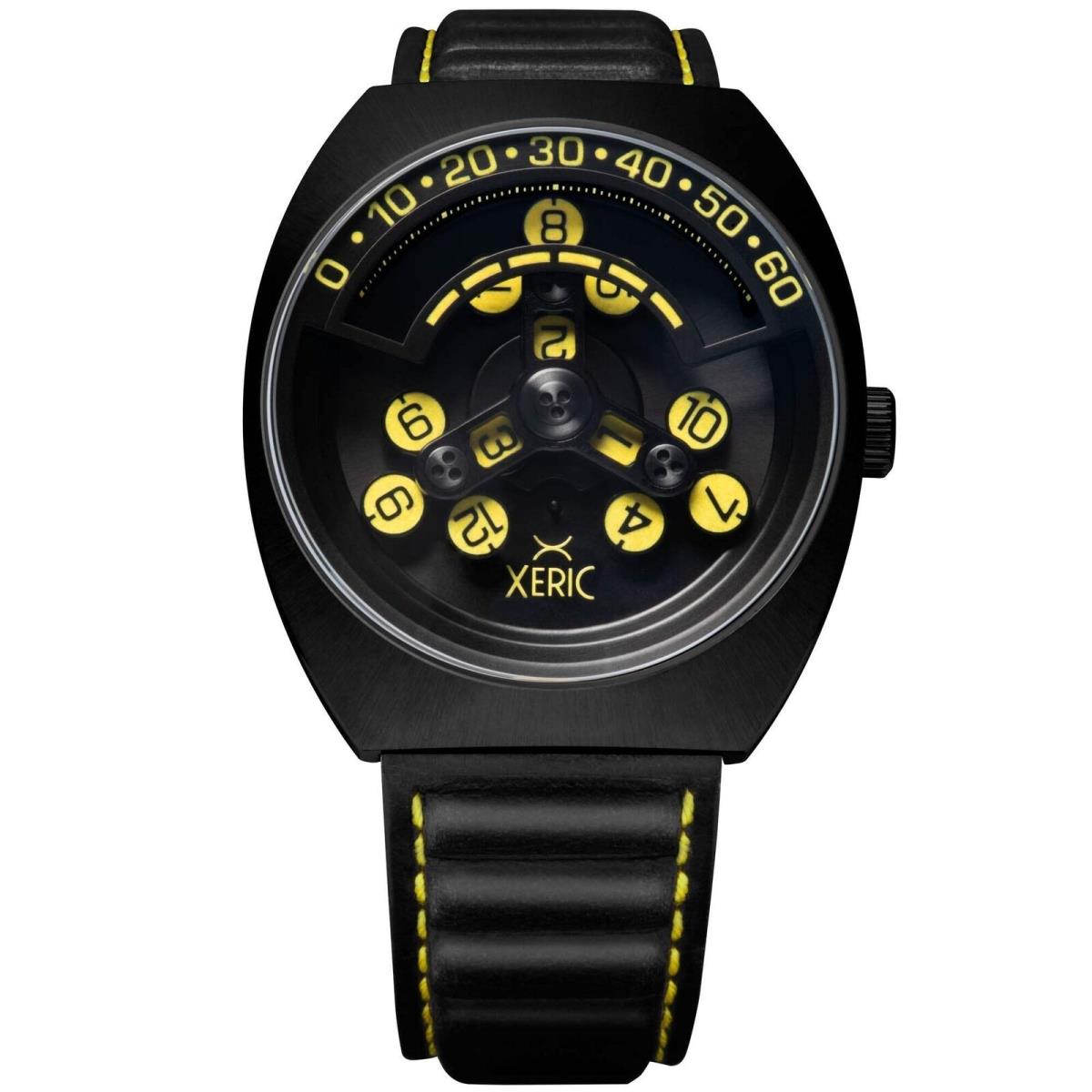 Xeric Scrambler Automatic Wandering Hour Black Yellow Watch