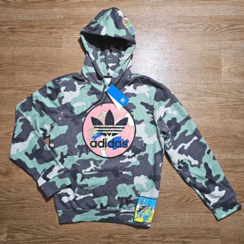 Adidas Jeremy Scott Camo Hoodie Monsters Medium M Green Black H53373 Fleece