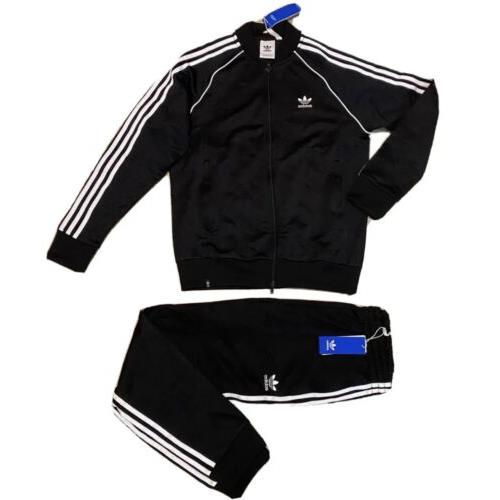 Adidas Originals Mens Sst Superstar Tracksuit Black / White Jacket Pants sz L