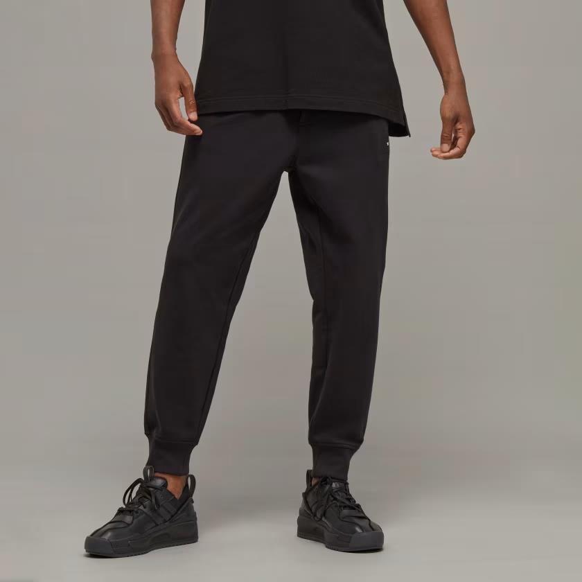 Adidas Y-3 Organic Cotton Terry Cuffed Pants Black Large
