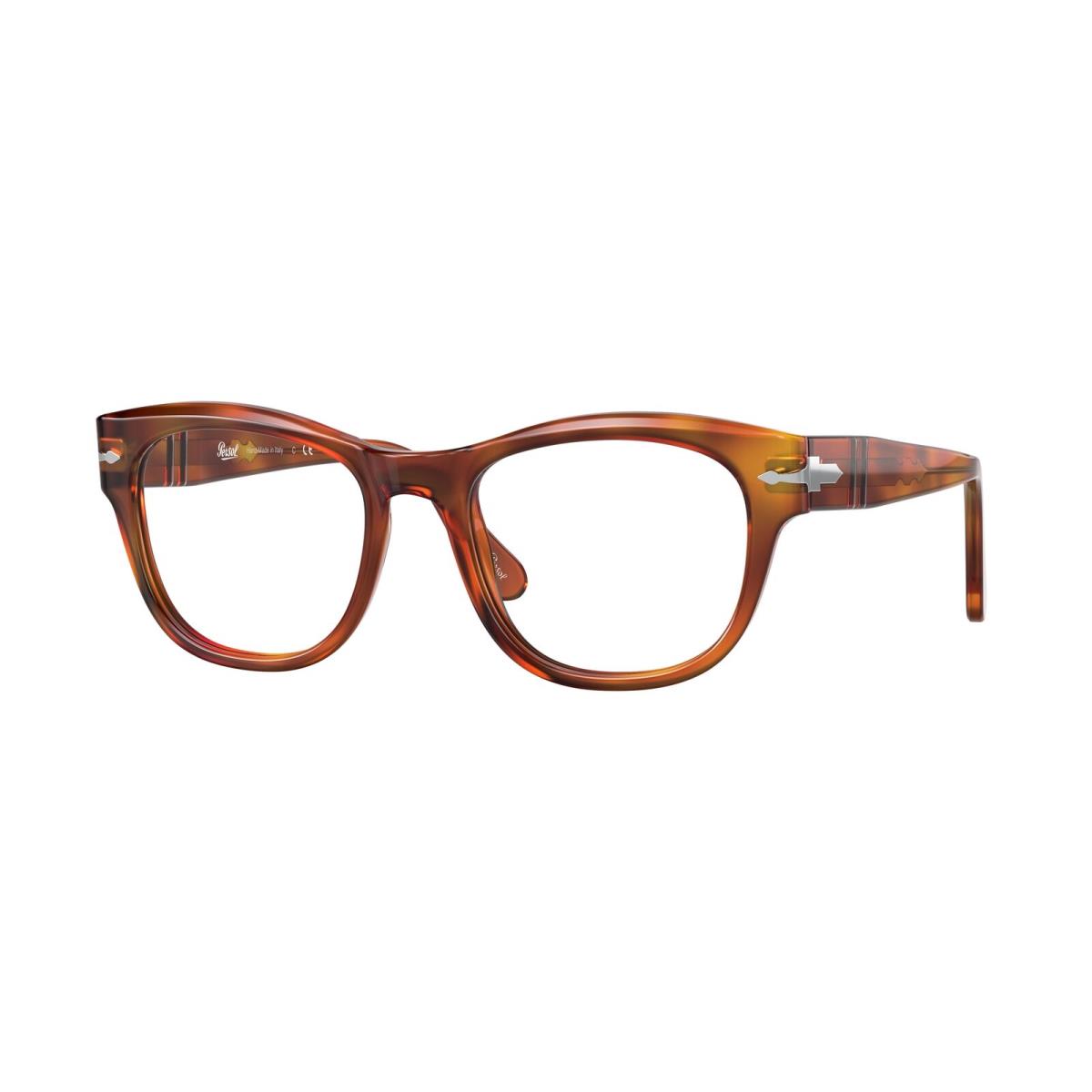 Persol PO3270V 96 Rectangle Terra Di Siena Demo Lens 50 mm Unisex Eyeglasses