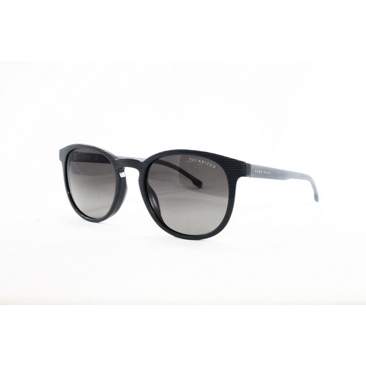 Boss Hugo Boss Sunglasses Men`s Round 922S Pzh Striped Grey 51mm Polarized - Frame: Gray, Lens: Gray