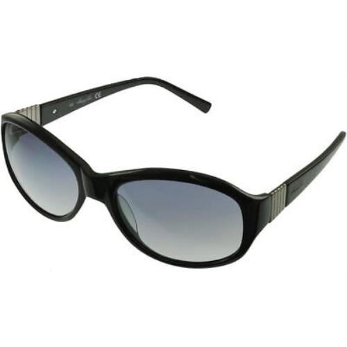 Kenneth Cole KC6094/01B Black Oval Gray Gradient 59-18-130mm Women`s Sunglasses