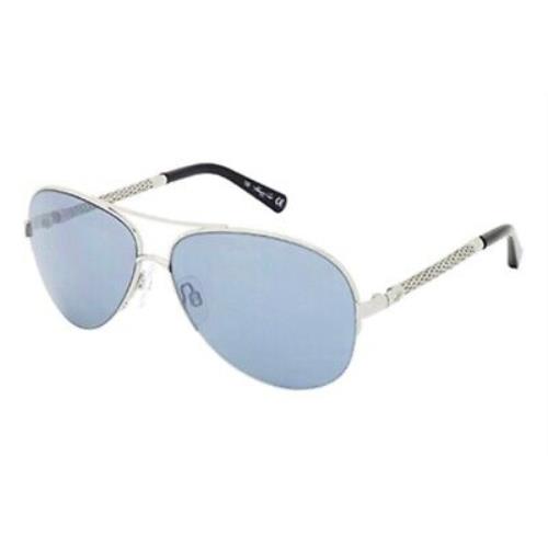Kenneth Cole KC7062/10X Light Silver Aviator Blue Mirror 59-13-135mm Sunglasses