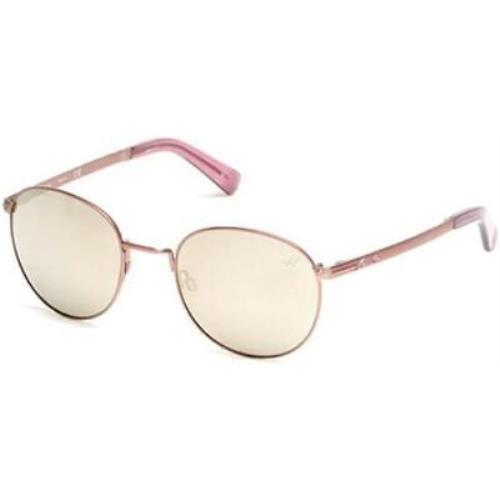 Kenneth Cole KC7199/29C Rose Gold Round Smoke Mirror 53-21-140 Unisex Sunglasses