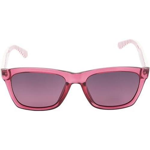 Lacoste L669S 525 Pink/white Square Pink Non-polarized 52mm Unisex Sunglasses - Frame: Pink, Lens: Pink