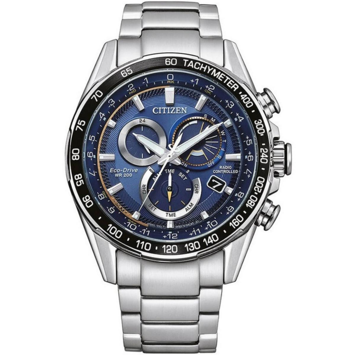 Citizen Eco-drive Radio Controlled Blue Dial Sapphire Men`s Watch CB5914-89L