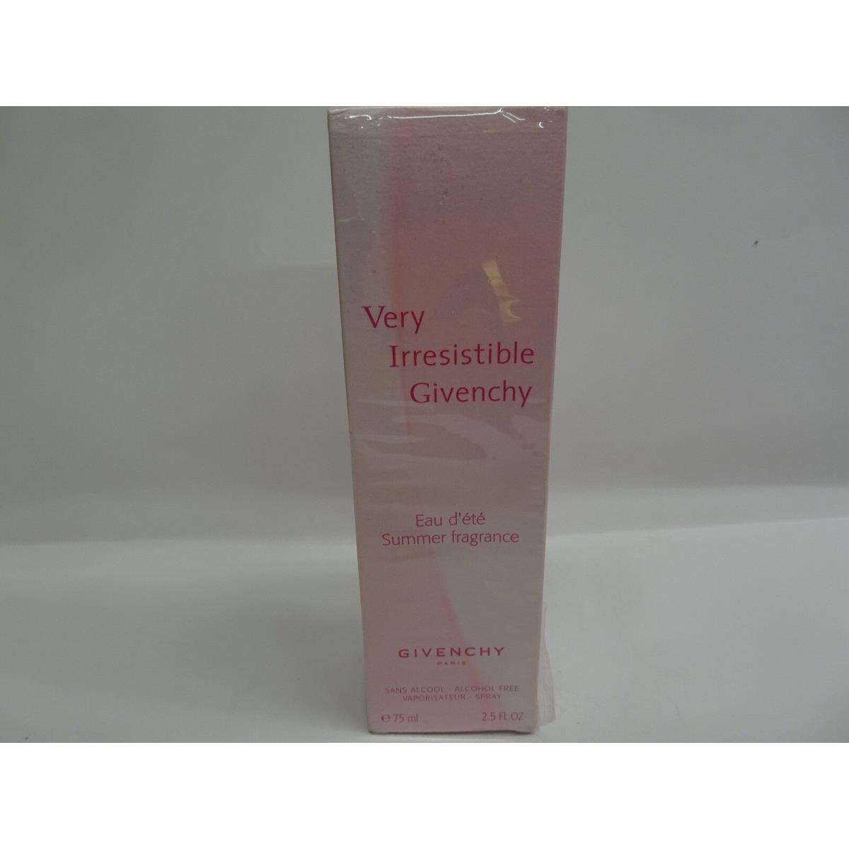 Givenchy Very Irresistible Eau D`ete Summer Fragrance Edt Vapo Spray 2.5 oz