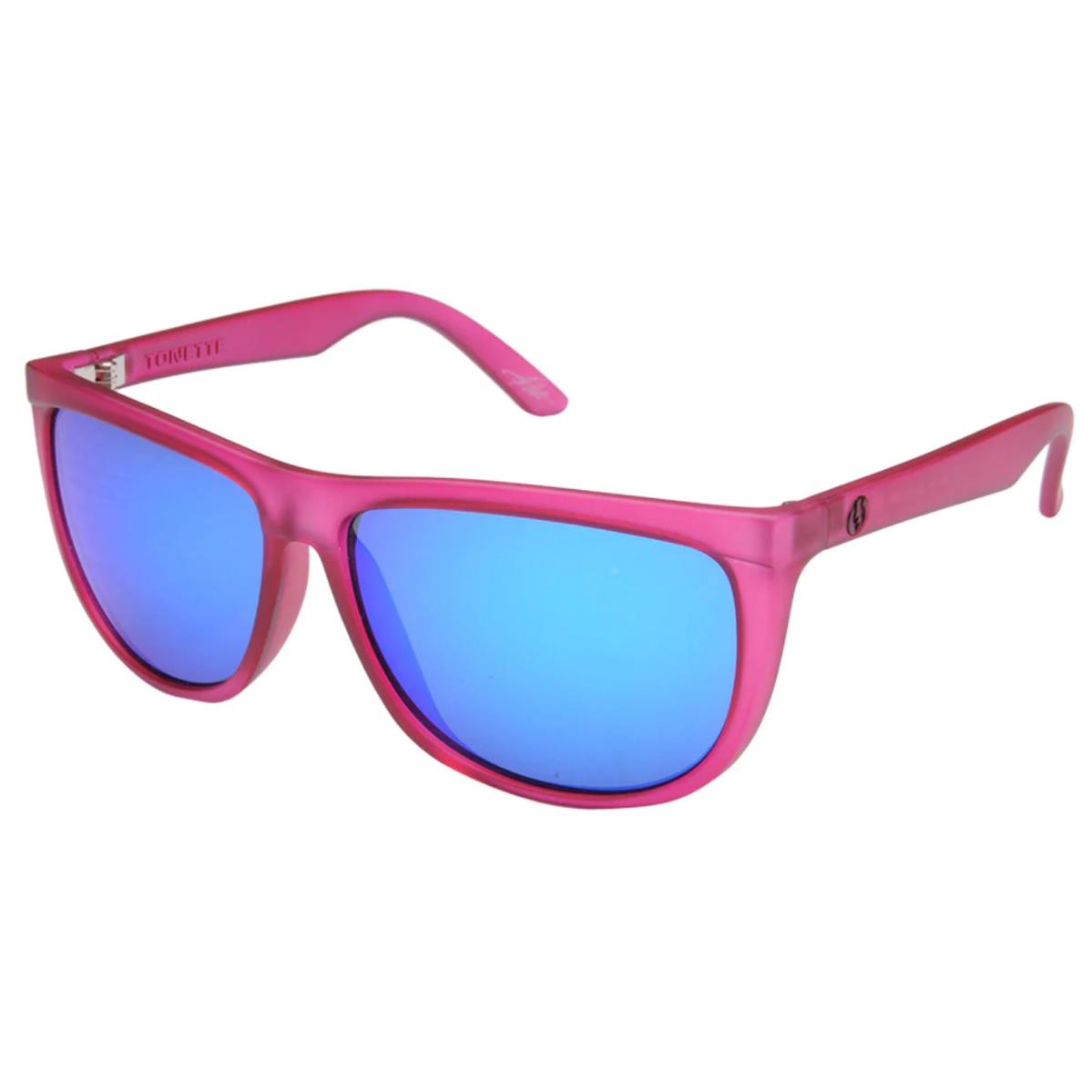Electric Visual Tonette Panther Pink Blue Chrome Sunglasses Unisex Italy