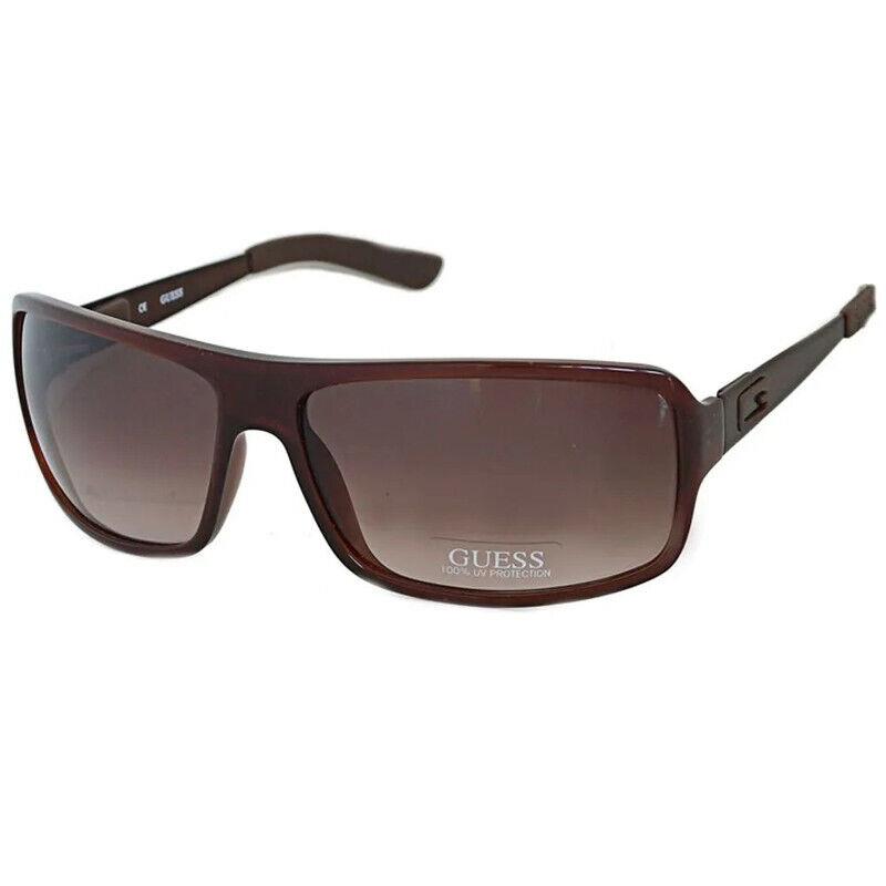 Guess GU6622 BRN-34 Brown Rectangle Brown 64-14-125mm Non-polarized Sunglasses