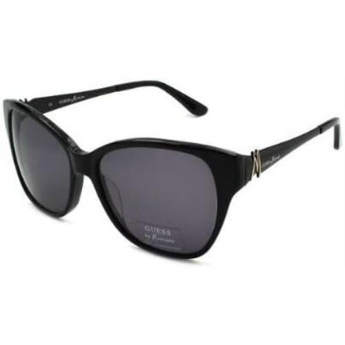 Guess by Marciano GM632 BLK-3 Black Cat Eye Gray 58mm Non-polarized Sunglasses