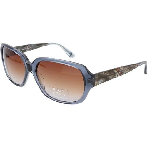 Guess by Marciano GM629 BL-73 Blue Rectangle Brown Gradient 60-16-135 Sunglasses