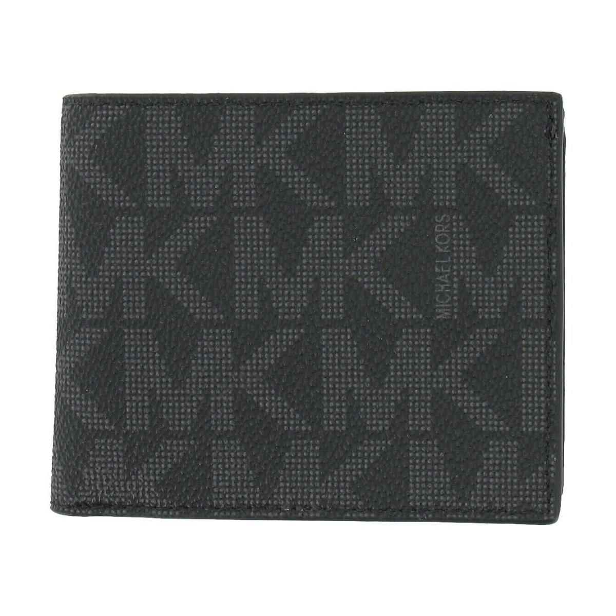 Michael Kors Jet Set Leather Billfold Slim Mens Wallet Size Color Black