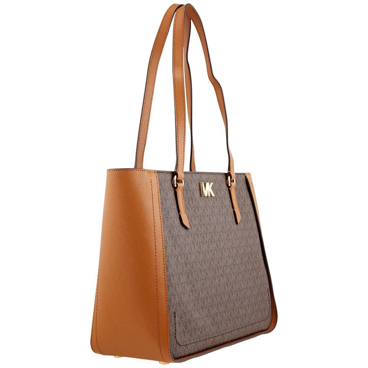 Michael Kors Sylvia Top Zip MK Acorn Signature Medium Tote Bag