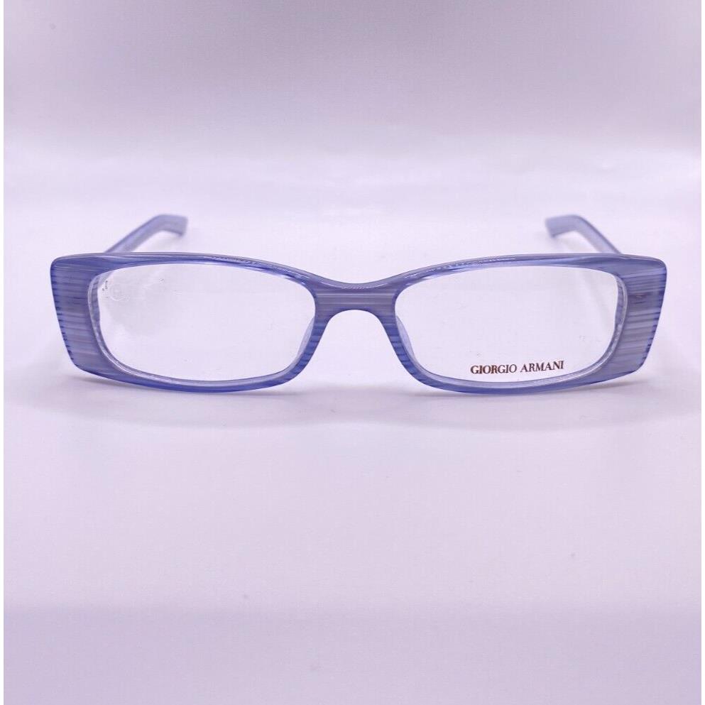 Giorgio Armani GA 99 KQ7 Striped Grey Plastic Narrow Eyeglasses Frame 50-15-140