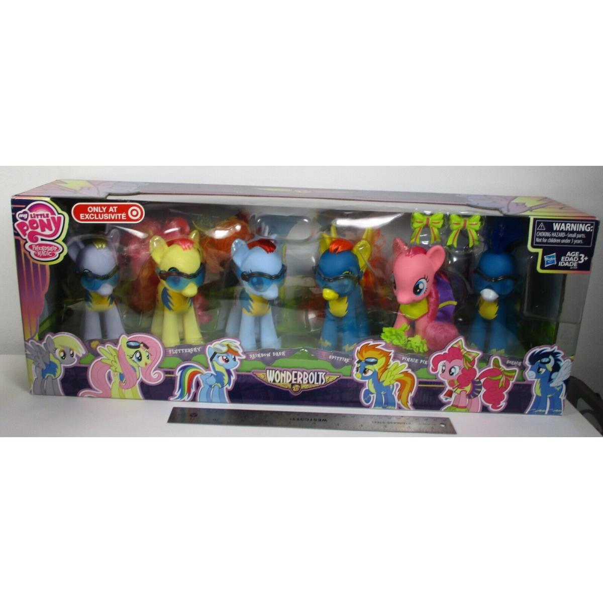Big My Little Pony Friendship Magic Wonderbolts 6 Pack Pony Set Mib Derpy G4