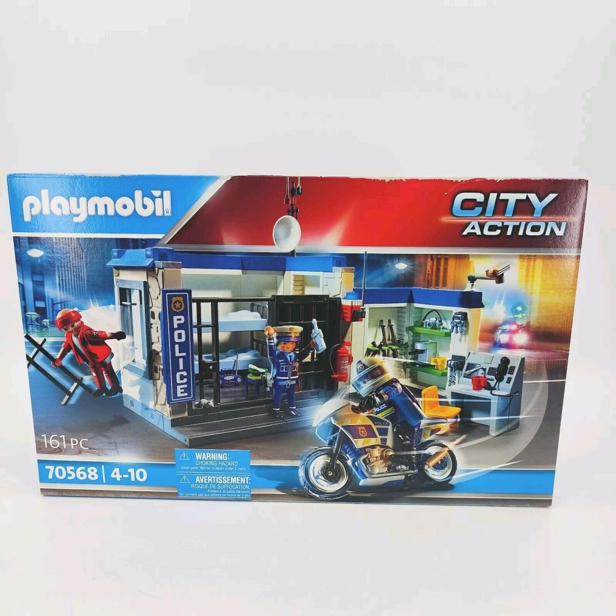 Playmobil 70568 Prison Escape City Action Police Motor Bike Prison Building Set
