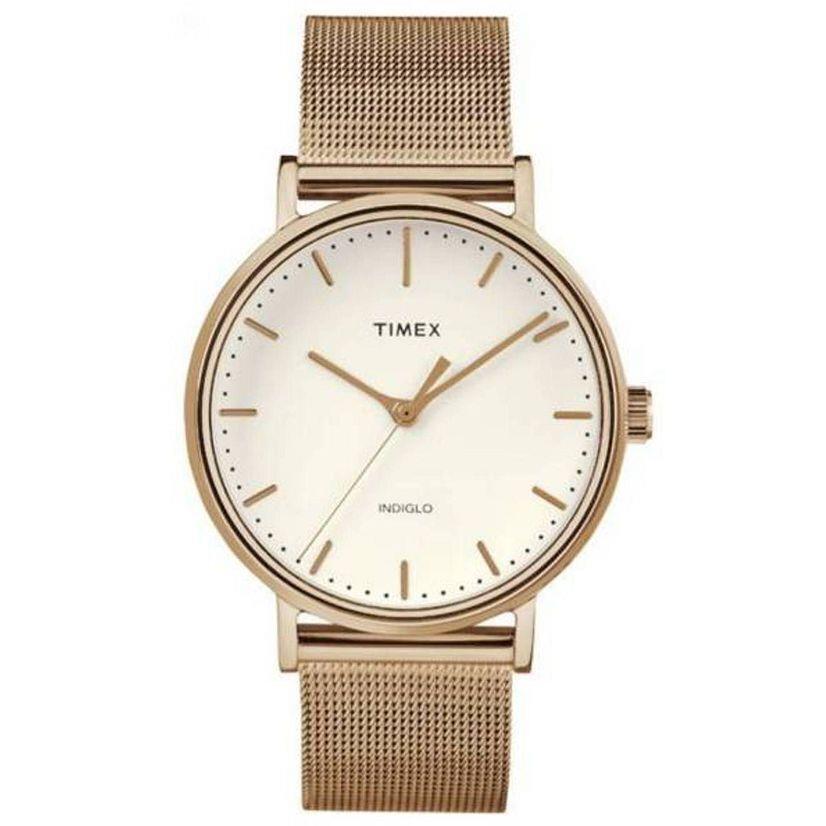 Timex Fairfield Gold-tone Mesh Ladies Watch TW2R26400 - Gold