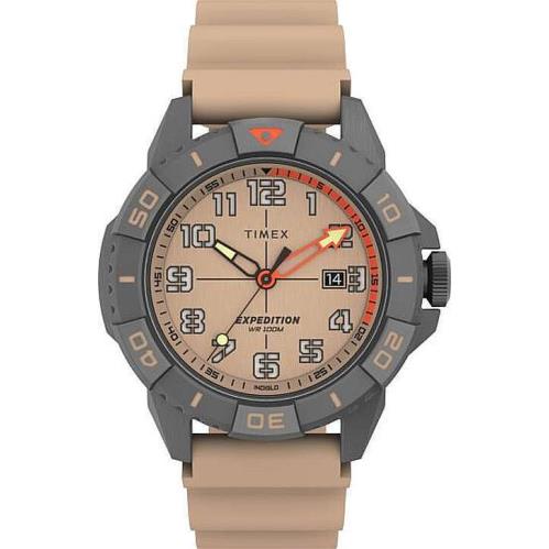 Men`s Timex Expedition North Ridge Tan Dial Strap Watch TW2V40900 - Band: Brown