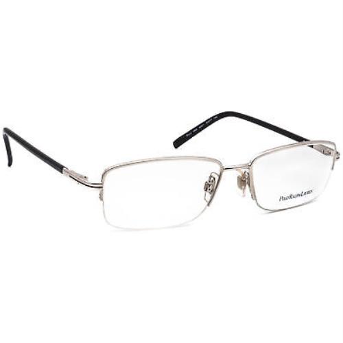 Ralph Lauren Polo Eyeglasses 1088 9001 Silver/black Half Rim Italy 55 17 140