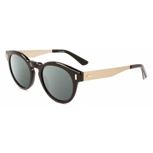 Calvin Klein CK21527S Unisex Round Polarized Sunglasses Black Gold 50mm 4 Option