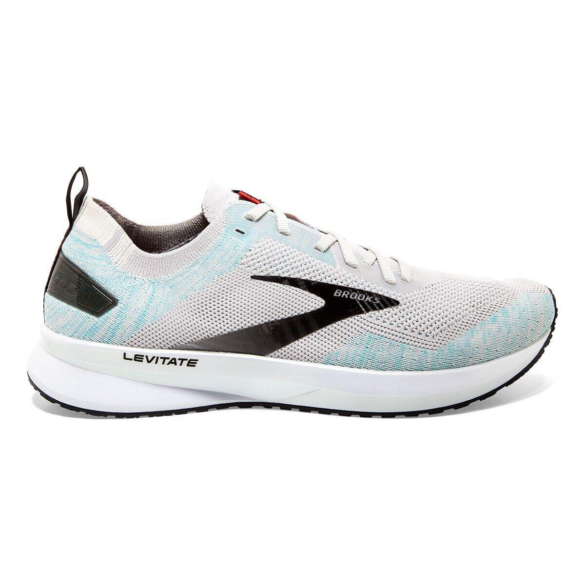 Brooks Mens Levitate 4 LE Shoe Grey Black Lace Up Low Running Size 11.5
