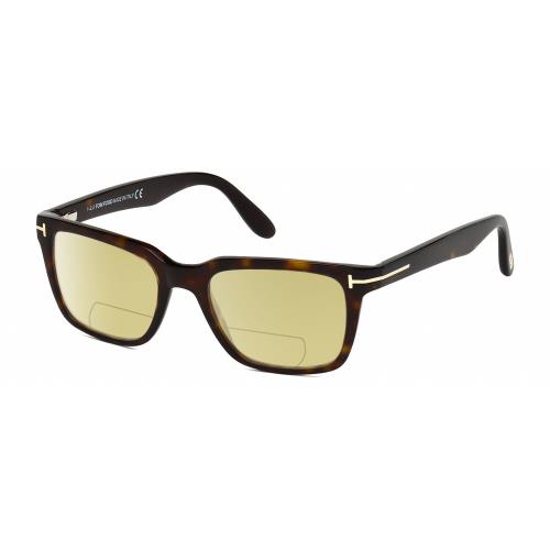 Tom Ford Caliber FT5304-052 Unisex Polarize Bifocal Sunglass Brown Tortoise 54mm Yellow